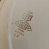 Digoin Sarreguemines oval presentation plates CONDEvintage model