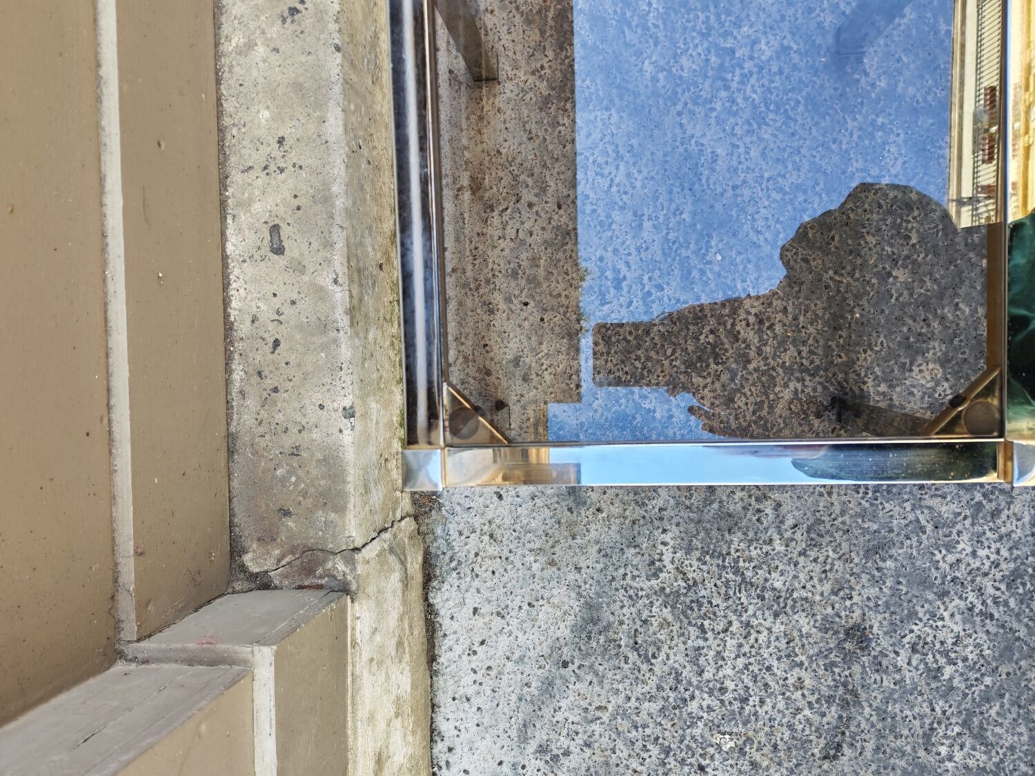 Table basse chromé vintage 1970