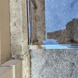 Table basse chromé vintage 1970