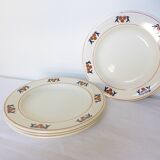 6 hollow plates in iron earth of the Salins model Mimosa 210745