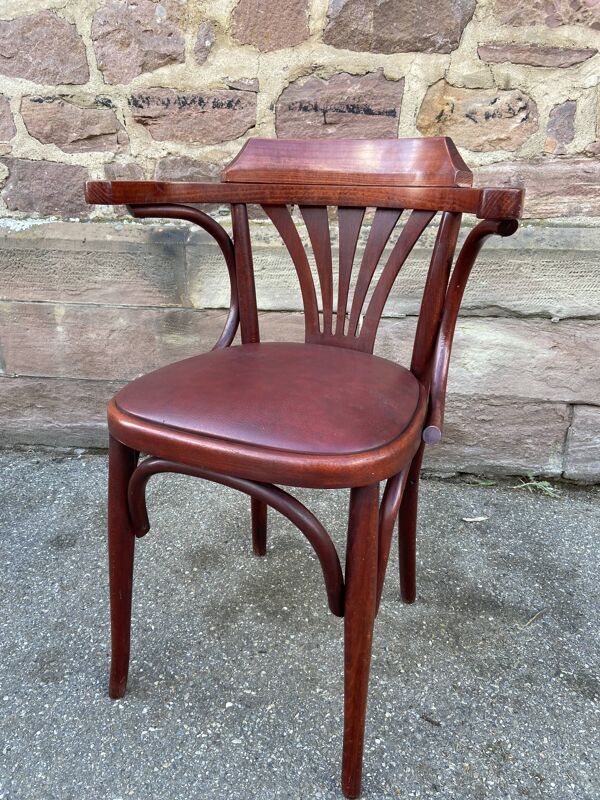 fauteuil de bureau bois courbé