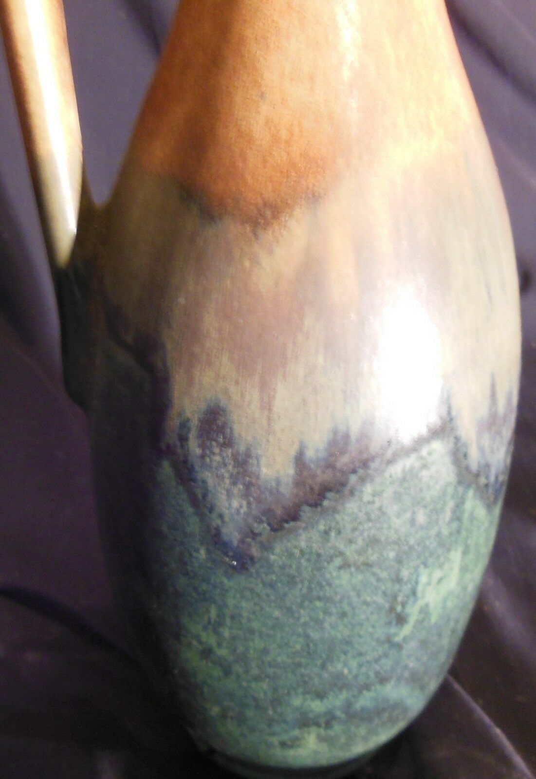 Pitcher in polychrome ceramic