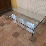 Tempered glass coffee table, Roche Bobois