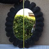 Mirror wrought iron old oval 92 cm x 72 cm