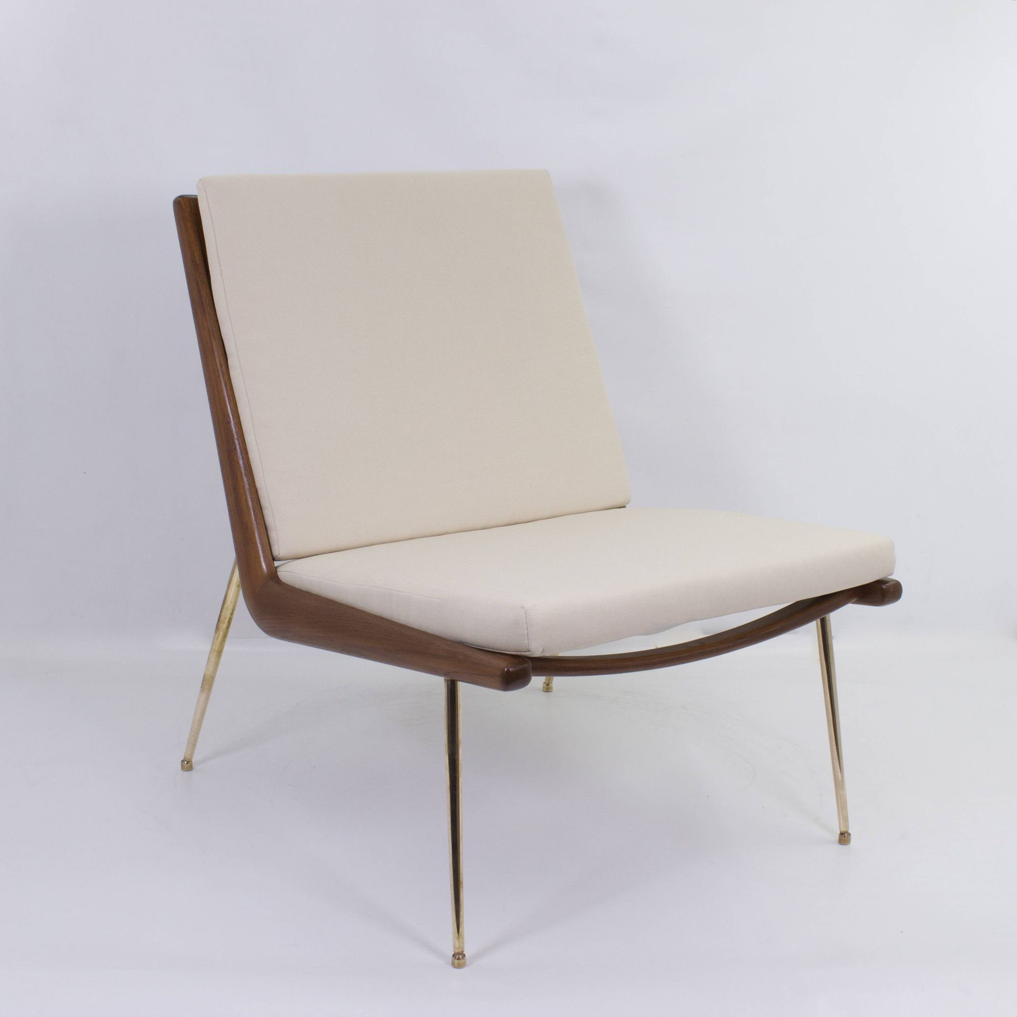 BOOMERANG ARMCHAIR by P. HVIDT & NIELSEN, ed. original, restored, 1950
