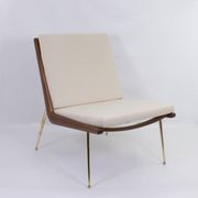 BOOMERANG ARMCHAIR by P. HVIDT & NIELSEN, ed. original, restored, 1950