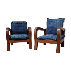 paire de fauteuils ethniques