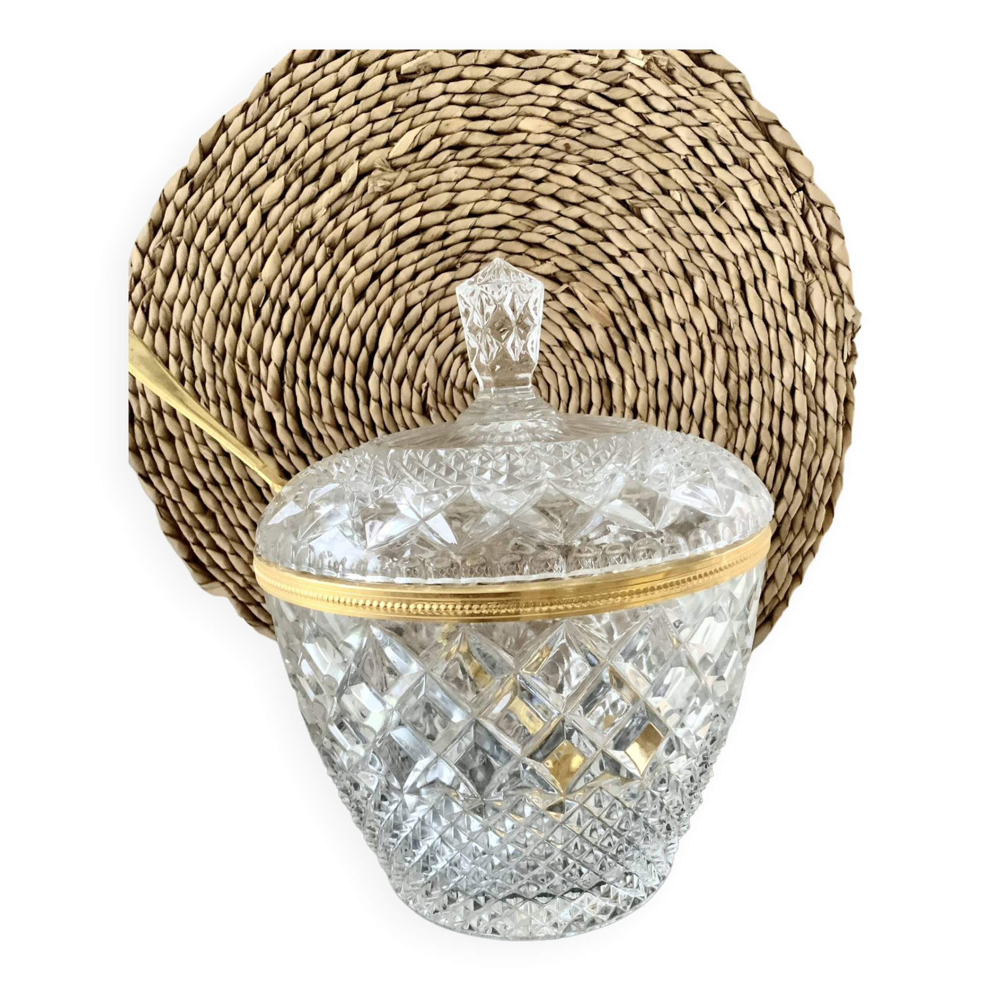 Bohemian crystal punch sangria pot