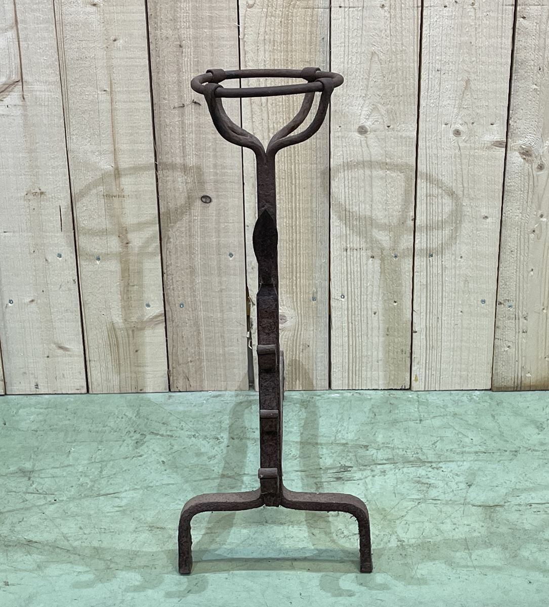 Landier XVIIIème in wrought iron