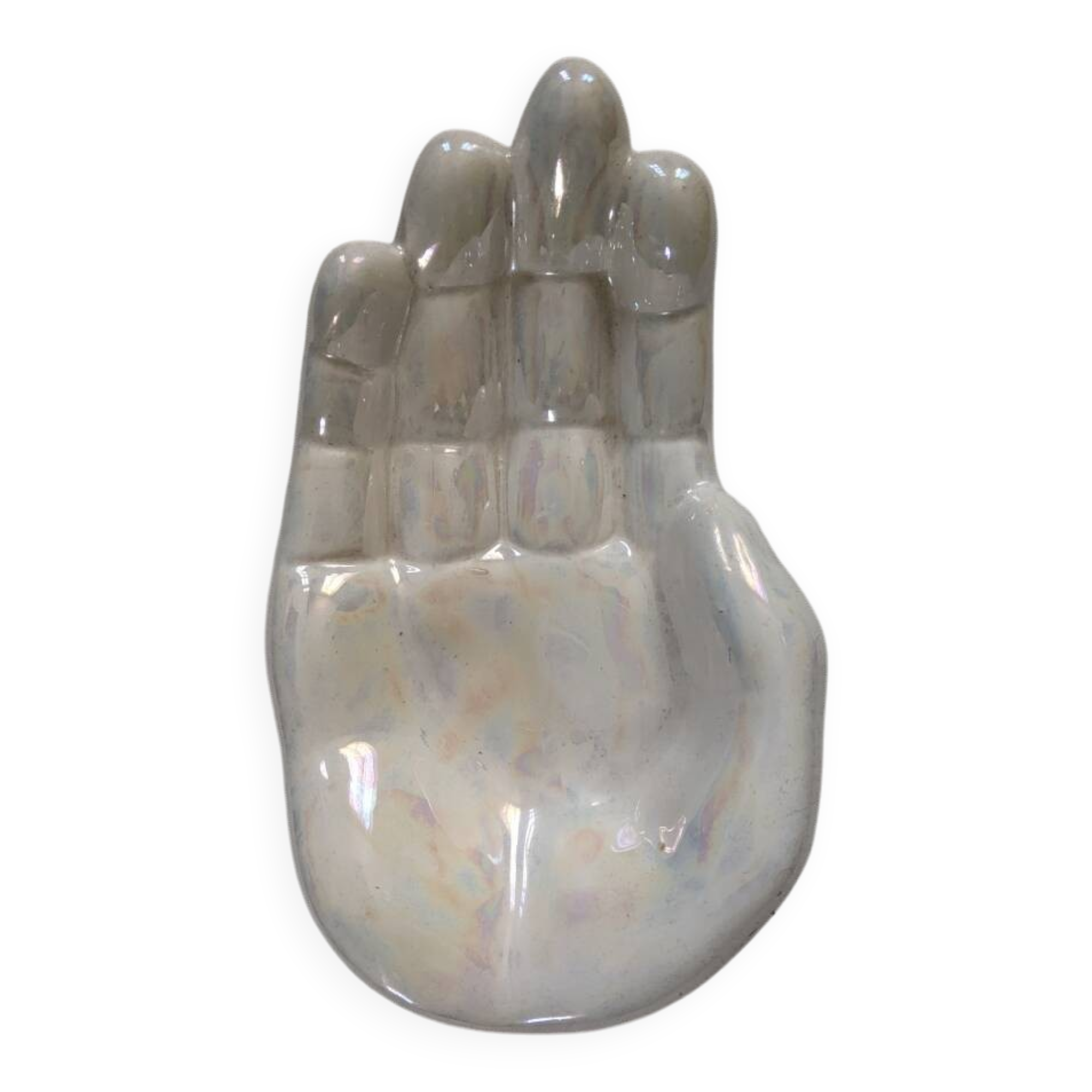 Large ceramic pocket emptier, contemporary design, 80s/90s