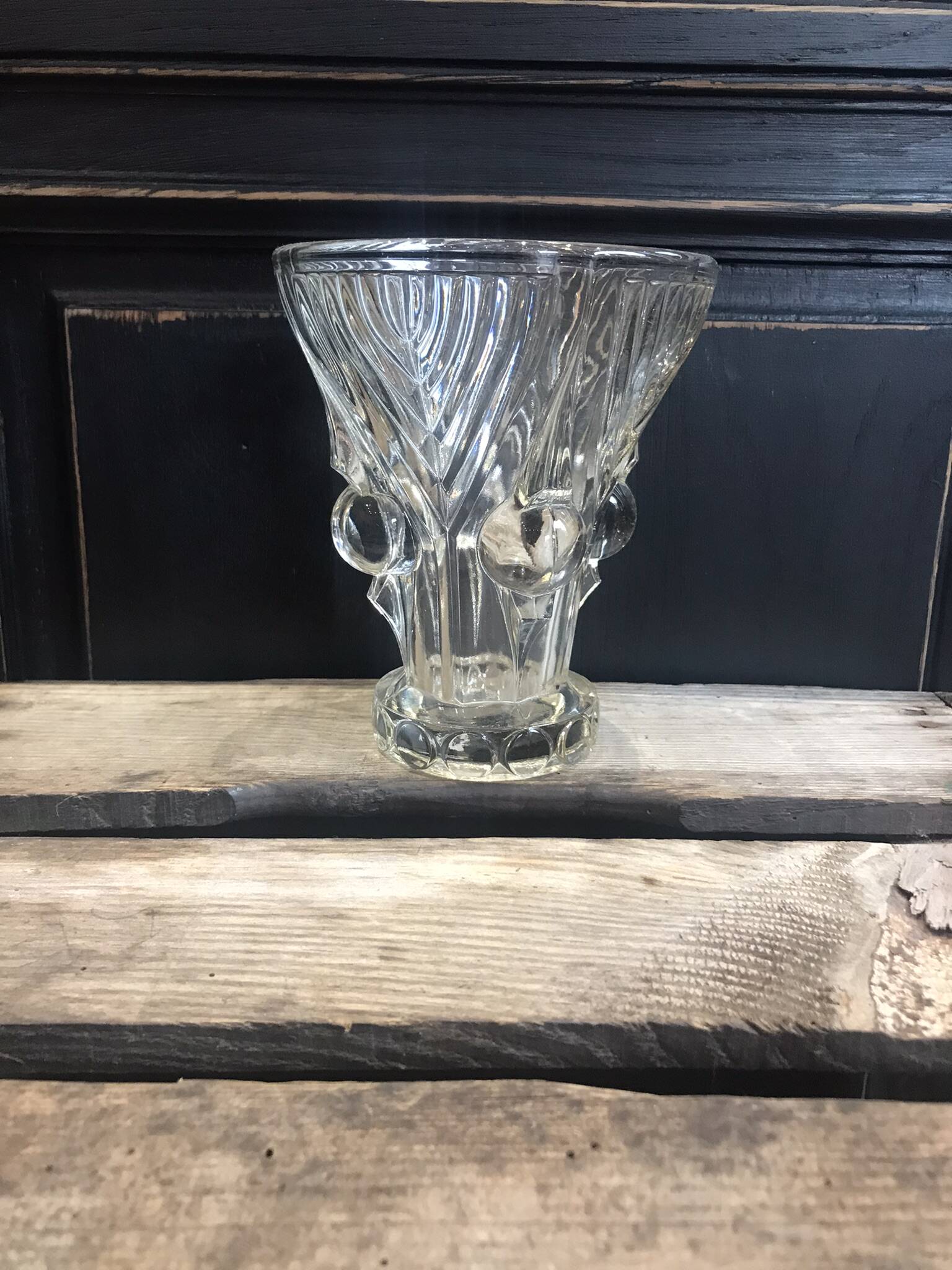 Petit vase art déco en verre