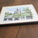 Watercolor “Paris. The Sacred Heart” by Arno, 1960