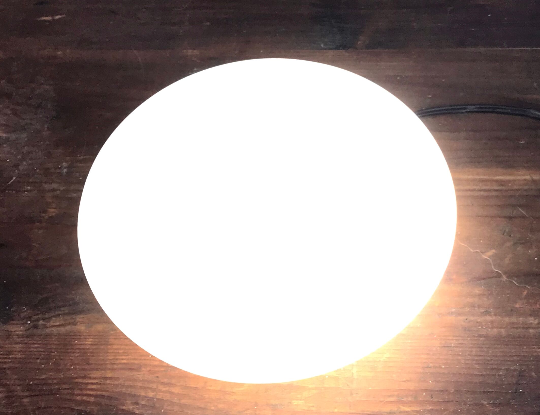 Ceiling light polished glass vintage 18cm