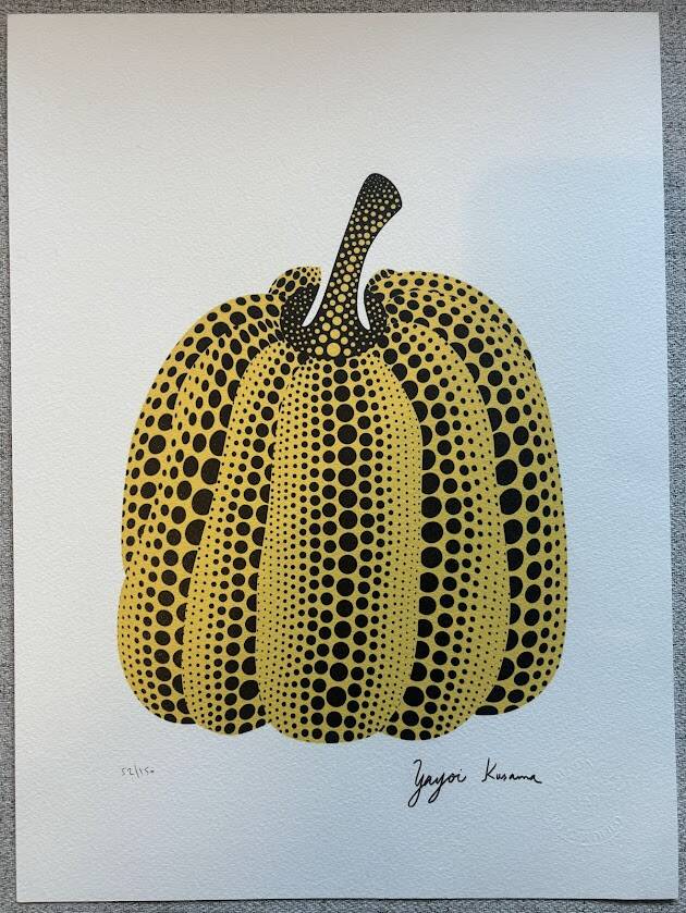 Lithograph "Pumpkin" (yellow) by Yayoi Kusama
