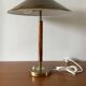 Rare Vintage Brass And Teak Table Lamp Borden's Boras Model 8445, 1940's