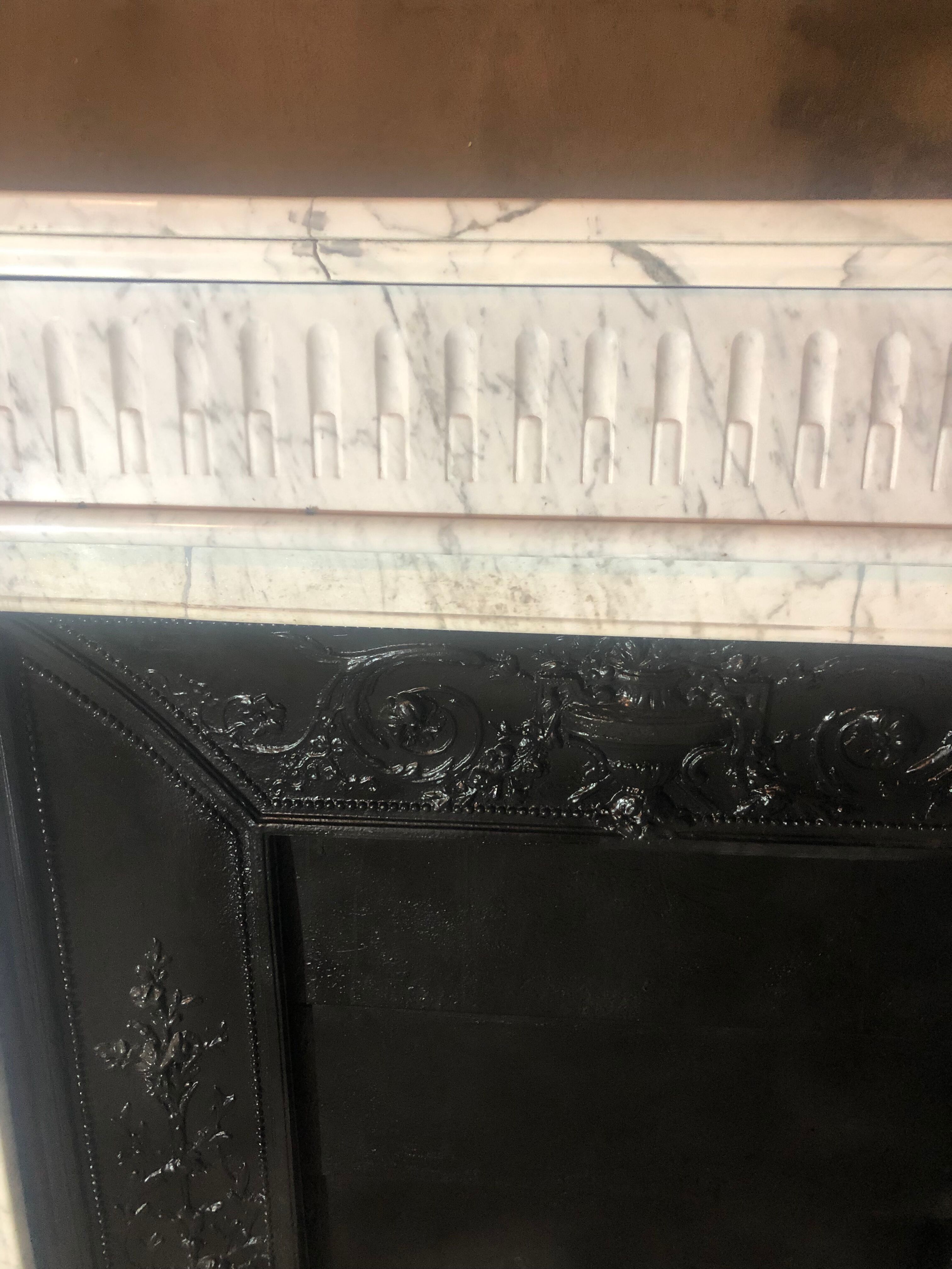 Old louis XVI style fireplace