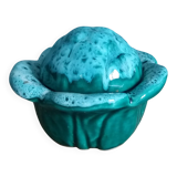 Cabbage mustard pot in slip