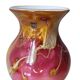 Glass vase - signed - gold leaf - Art Nouveau influence