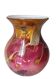 Glass vase - signed - gold leaf - Art Nouveau influence