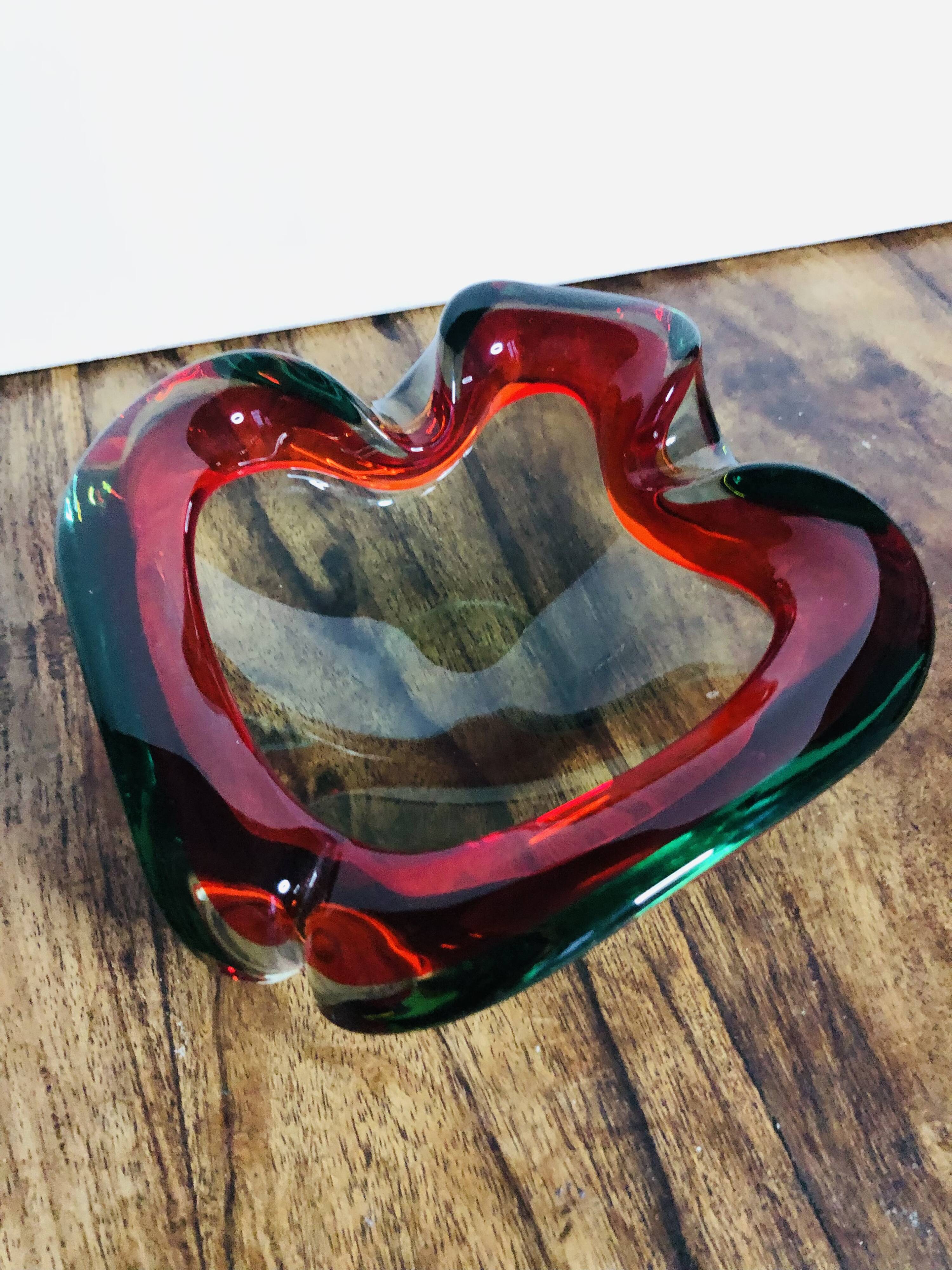 Murano pocket emptier attributed to Barovier&Toso Italy 1940