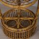 Vintage Italian Bamboo Bar Basket, 1960s