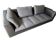 “Feng” gray leather sofa by Didier Gomez for Ligne roset