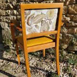 Yellow velvet Bridge armchair