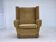 1970s, Danish highback armchair, honey yellow furniture velour.