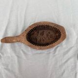 Butter mold and wooden spoon
