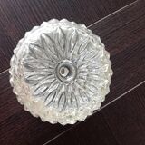Glass ceiling light structured by RZB Leuchten, vintage 60/70s