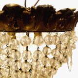 Louis XV style ceiling chandelier in bronze 20th century