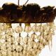 Lustre plafonnier de style Louis XV en bronze XX siècle