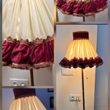 Unique floor lamp in Marie Antoinette style with a golden base.