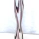 Purple and White Murano Glass Vase “Wave” by Carlo Moretti, Italy 1970s