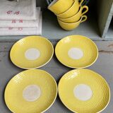 Cups and saucers Digoin Sarreguemines
