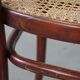 Set of 2 original vintage Thonet design bistro chairs with matte seats