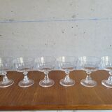 Set of 6 champagne glasses