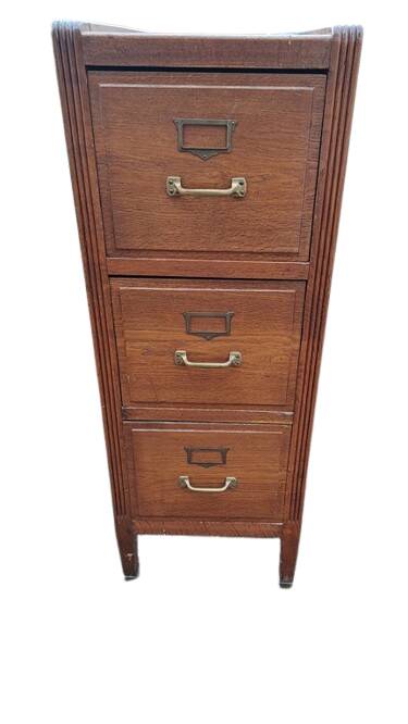 Art Deco 3-drawer filing cabinet