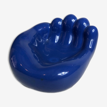 Céramique main bleu