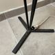 Wrought iron tripod lamp