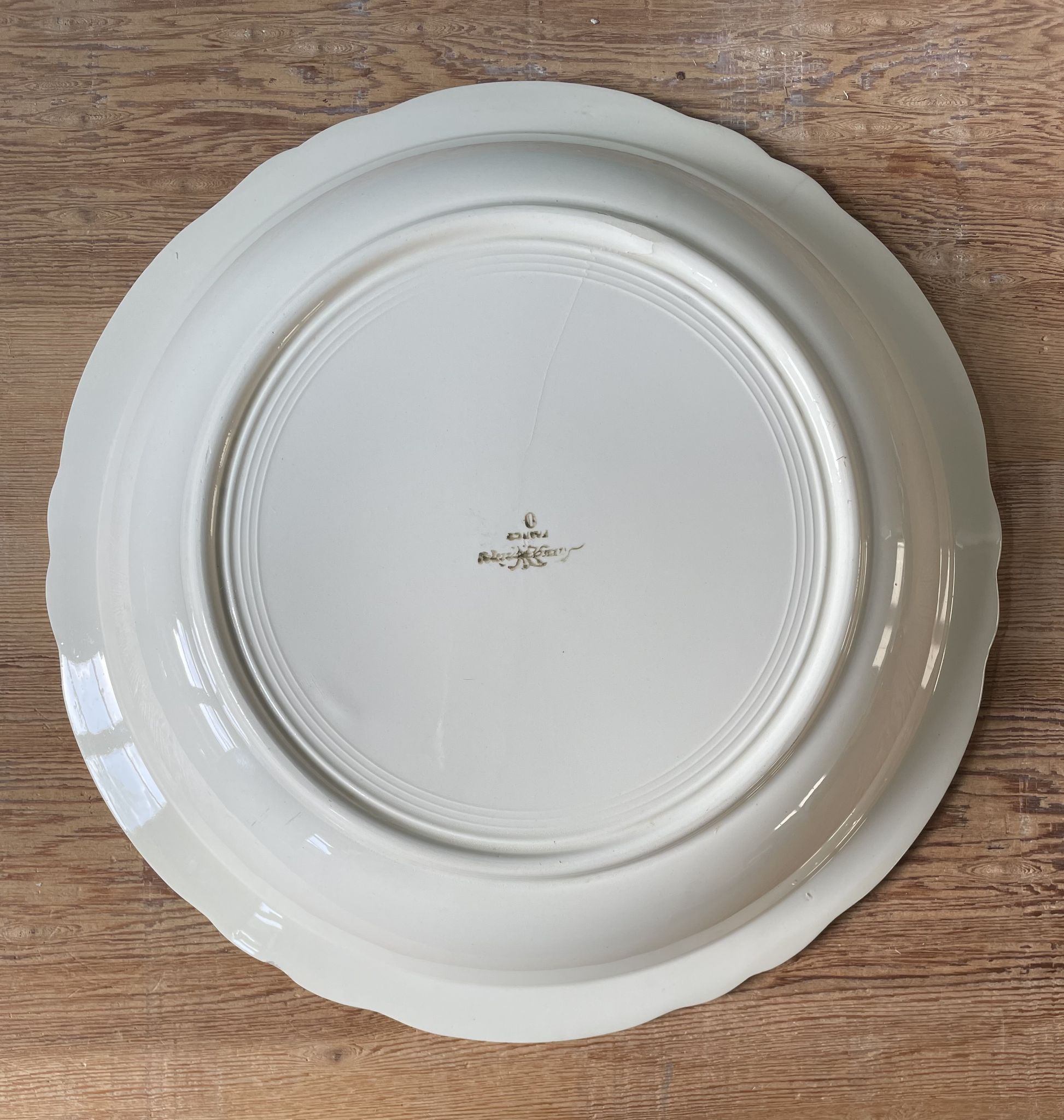 Dish round hollow hollow sarreguemines France