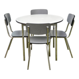 Round formica table with 4 formica chairs