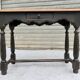 Table bureau vintage patinée