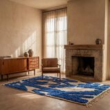 Handmade Berber rug in wool 3 x 2 m