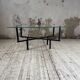 60s glass coffee table