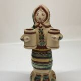 Bougeoir anthropomorphe artisanal circa 1960