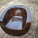 Pair of Moon armchairs in fibreglass