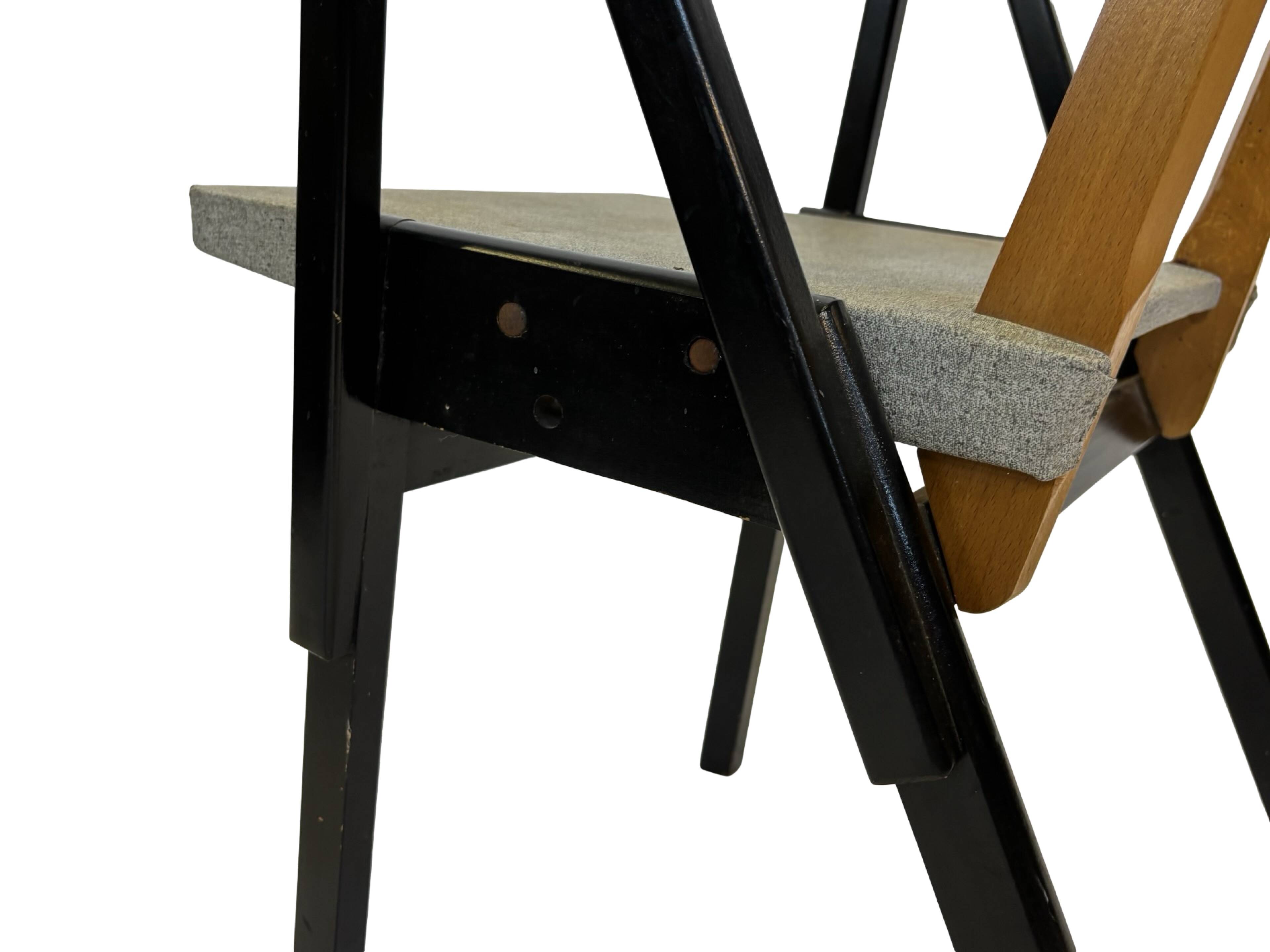 Vintage Palais De Tokyo armchair by Zwager Ermeloo, 1950's design