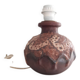 Pied de lampe en céramique texturée