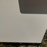 Blue formica: sideboard and folding table